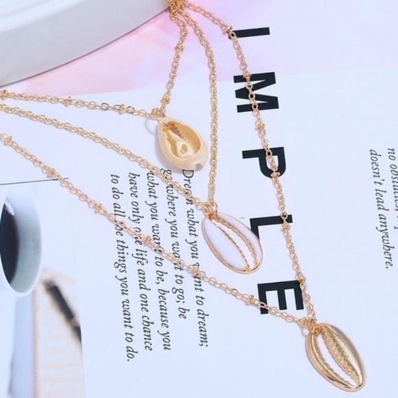 LAST ONE!! Layered Shell Necklace - Picture 2 of 7